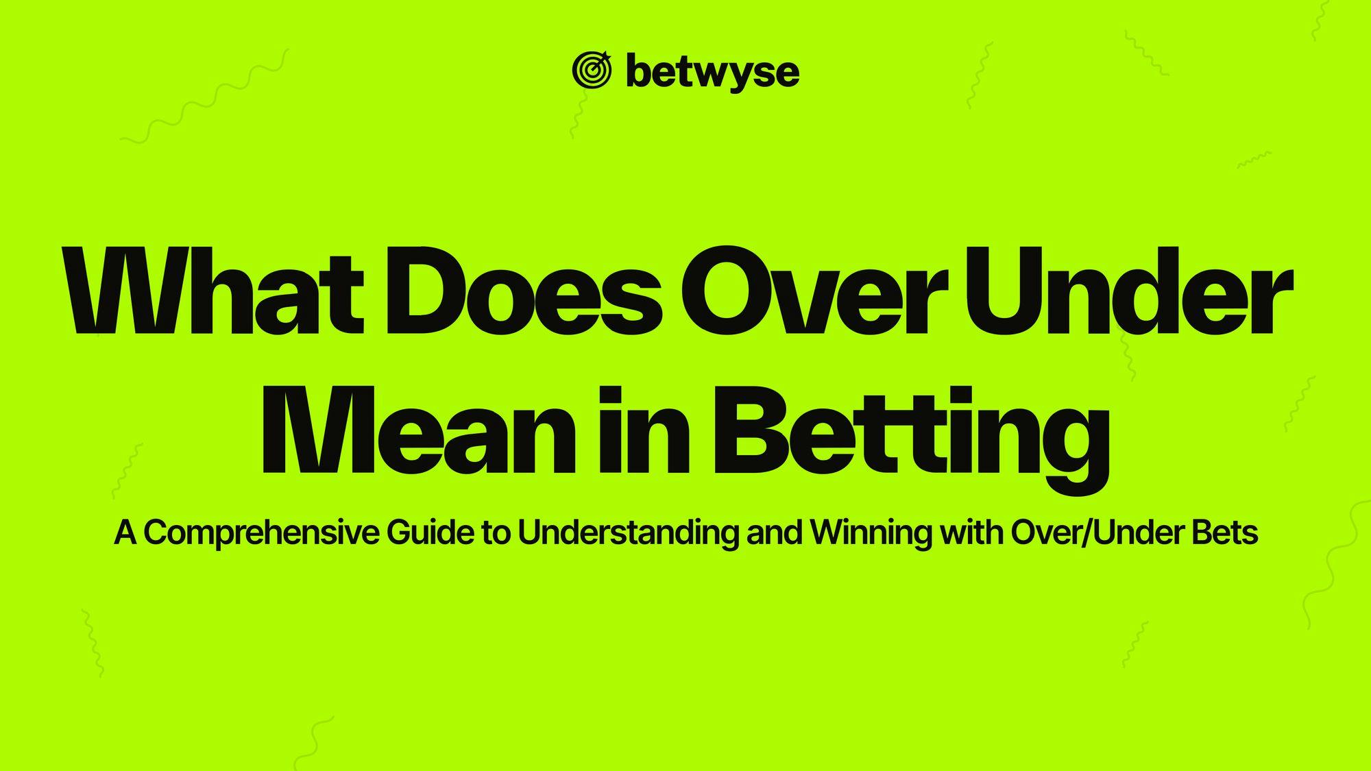 what does over and under mean in betting image