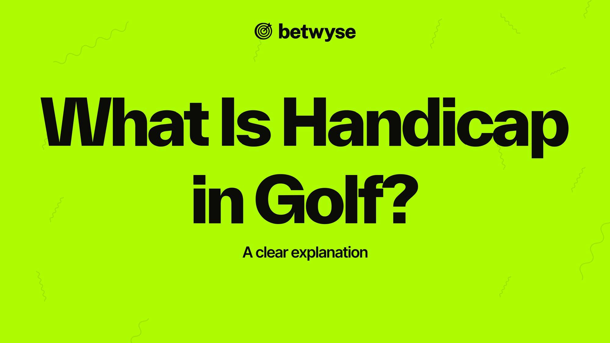 what is handicap in golf image